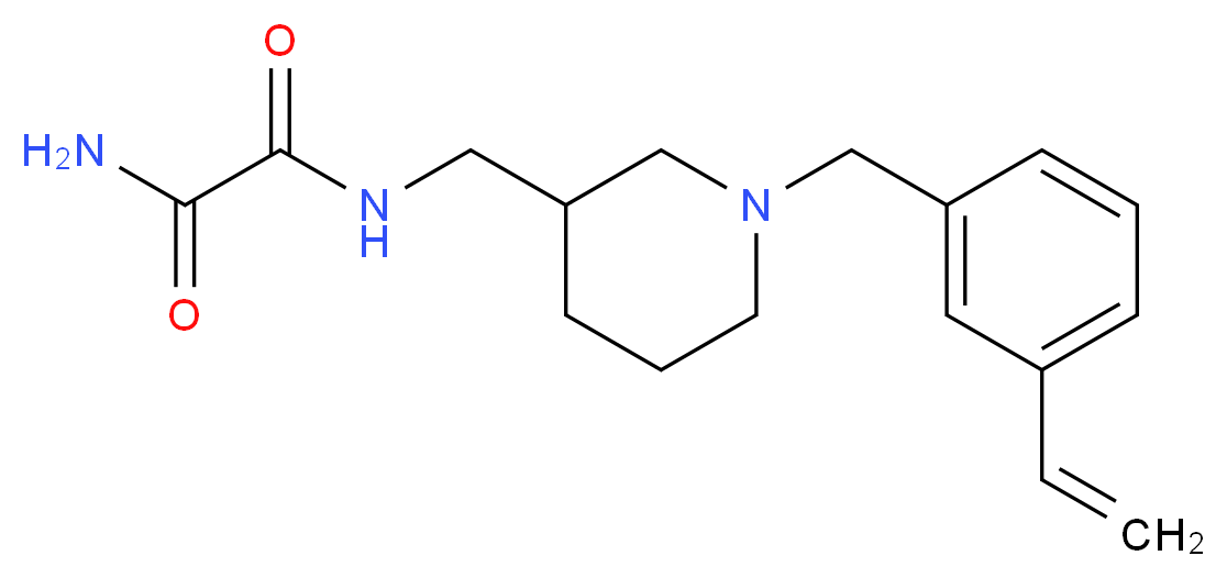 N-{[1-(3-vinylbenzyl)piperidin-3-yl]methyl}ethanediamide_Molecular_structure_CAS_)