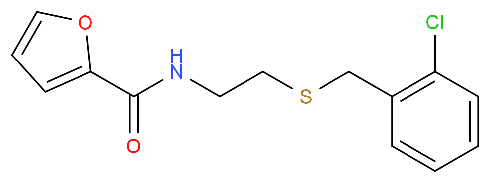 N-{2-[(2-chlorobenzyl)thio]ethyl}-2-furamide_Molecular_structure_CAS_)