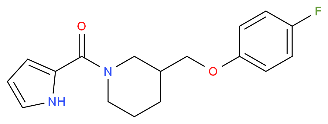3-[(4-fluorophenoxy)methyl]-1-(1H-pyrrol-2-ylcarbonyl)piperidine_Molecular_structure_CAS_)