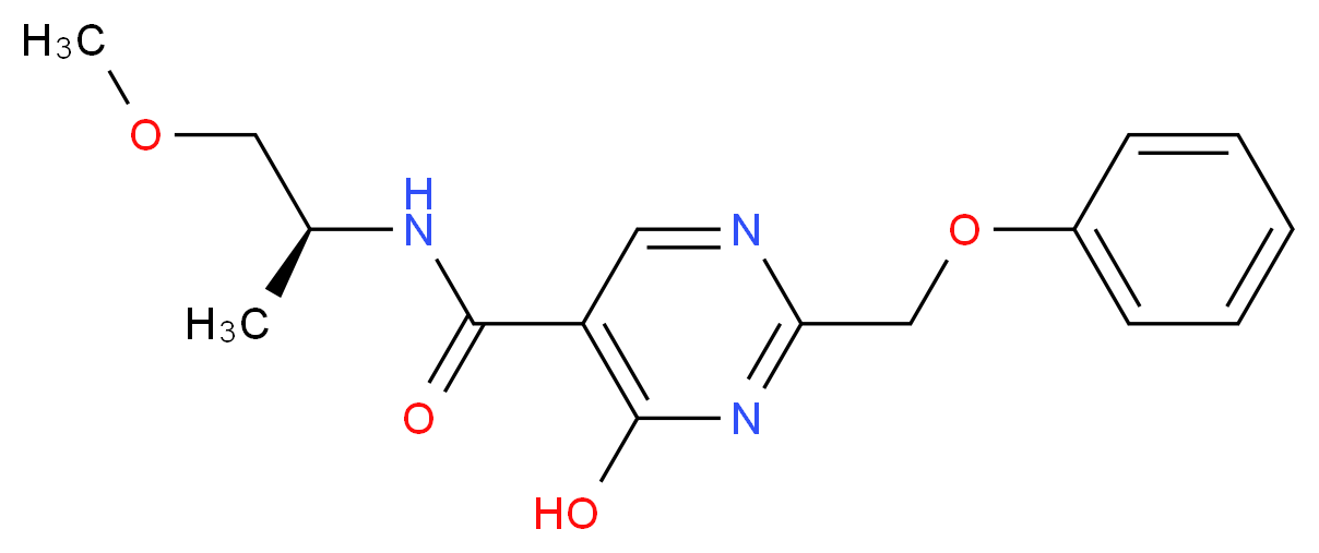 4-hydroxy-N-[(1S)-2-methoxy-1-methylethyl]-2-(phenoxymethyl)pyrimidine-5-carboxamide_Molecular_structure_CAS_)