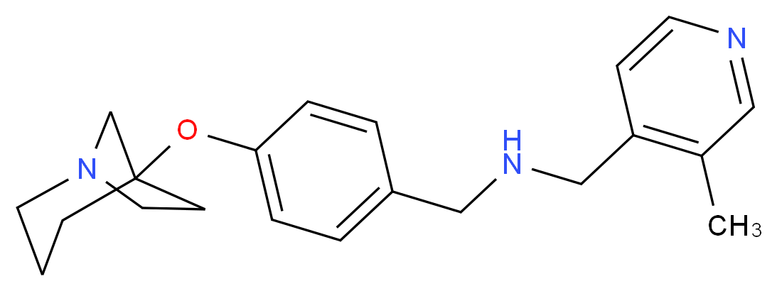 1-[4-(1-azabicyclo[3.2.1]oct-5-yloxy)phenyl]-N-[(3-methylpyridin-4-yl)methyl]methanamine_Molecular_structure_CAS_)