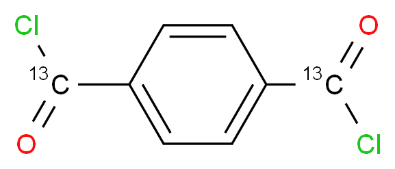 Terephthaloyl chloride-α,α′-13C2_Molecular_structure_CAS_)