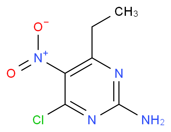 4-chloro-6-ethyl-5-nitropyrimidin-2-amine_Molecular_structure_CAS_)