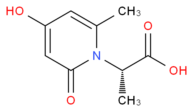 (S)-2-(4-hydroxy-6-methyl-2-oxopyridin-1(2H)-yl)propanoic acid_Molecular_structure_CAS_)