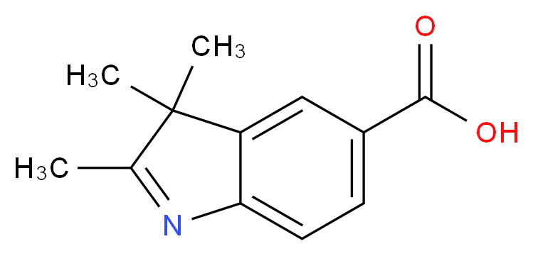 2,3,3-Trimethyl-3H-indole-5-carboxylic acid_Molecular_structure_CAS_84100-84-5)