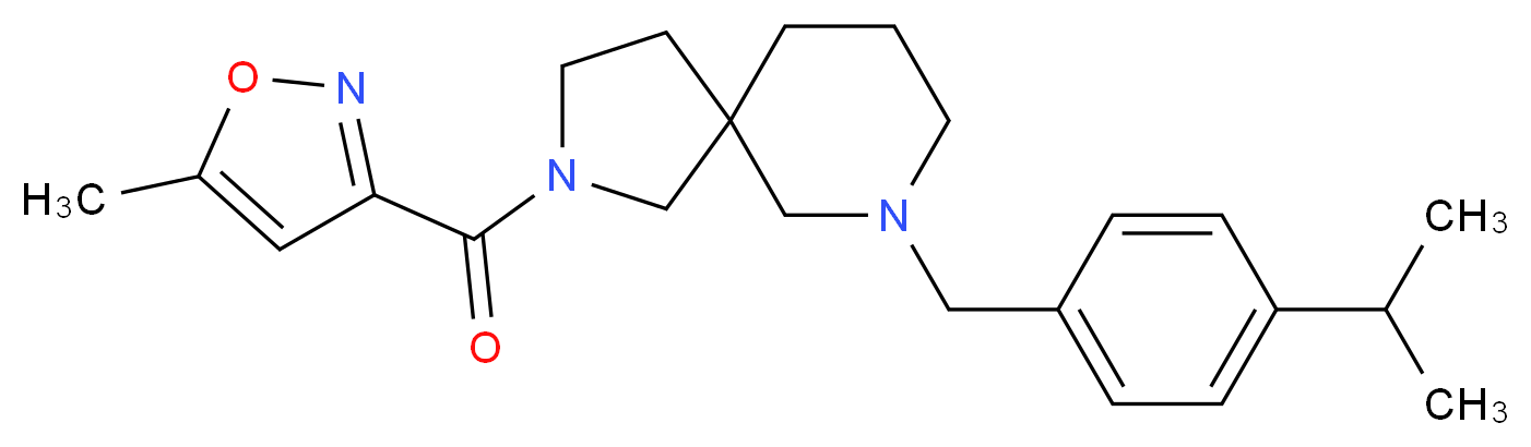 7-(4-isopropylbenzyl)-2-[(5-methyl-3-isoxazolyl)carbonyl]-2,7-diazaspiro[4.5]decane_Molecular_structure_CAS_)