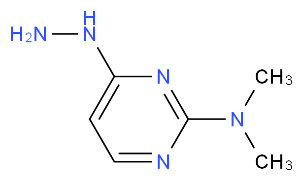 4-hydrazino-N,N-dimethylpyrimidin-2-amine_Molecular_structure_CAS_)