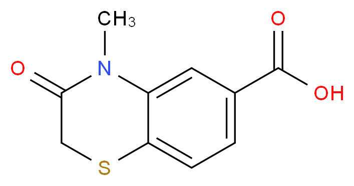 4-Methyl-3-oxo-3,4-dihydro-2H-1,4-benzothiazine-6-carboxylic acid_Molecular_structure_CAS_)