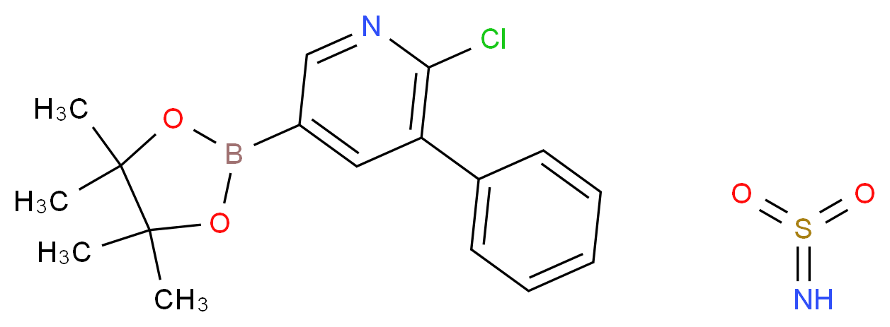 2-Chloro-3-phenylsulfonamidopyridine-5-boronic acid pinacol ester_Molecular_structure_CAS_1083326-55-9)