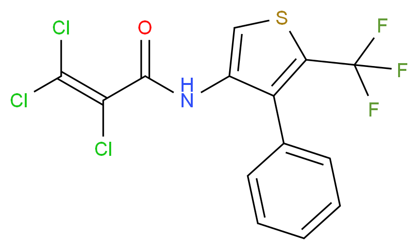N1-[4-phenyl-5-(trifluoromethyl)-3-thienyl]-2,3,3-trichloroacrylamide_Molecular_structure_CAS_)