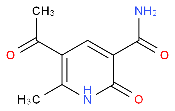 5-Acetyl-6-methyl-2-oxo-1,2-dihydro-3-pyridinecarboxamide_Molecular_structure_CAS_52600-60-9)