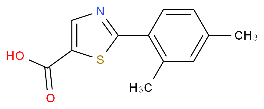 2-(2,4-dimethylphenyl)-1,3-thiazole-5-carboxylic acid_Molecular_structure_CAS_)