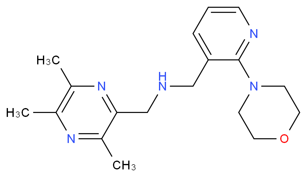 1-[2-(4-morpholinyl)-3-pyridinyl]-N-[(3,5,6-trimethyl-2-pyrazinyl)methyl]methanamine_Molecular_structure_CAS_)