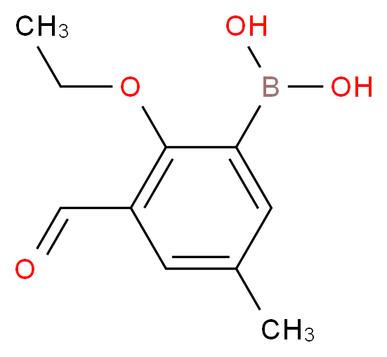 2-Ethoxy-3-formyl-5-methylphenylboronic acid_Molecular_structure_CAS_480424-54-2)