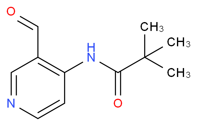 N-(3-formyl-4-pyridinyl)-2,2-dimethylpropanamide_Molecular_structure_CAS_86847-71-4)