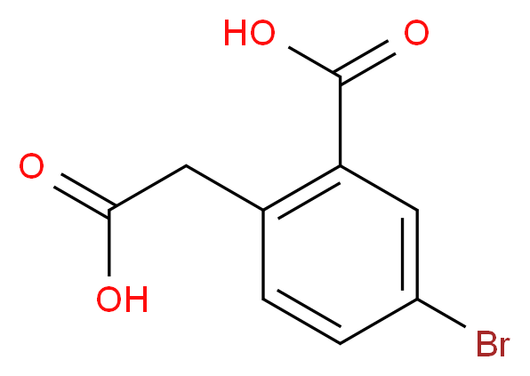 5-BROMO-2-(CARBOXYMETHYL)BENZOIC ACID_Molecular_structure_CAS_19725-82-7)