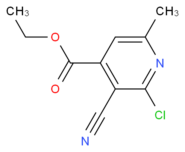 Ethyl 2-chloro-3-cyano-6-methylisonicotinate_Molecular_structure_CAS_40108-12-1)