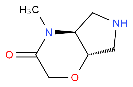 rac-(4aS,7aS)-4-methylhexahydropyrrolo[3,4-b][1,4]oxazin-3(2H)-one_Molecular_structure_CAS_)