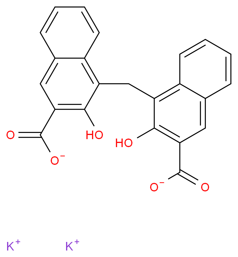 PAMOIC ACID POTASSIUM SALT_Molecular_structure_CAS_)