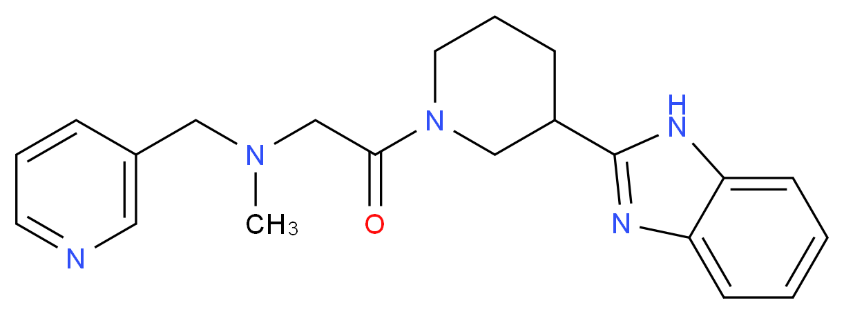 2-[3-(1H-benzimidazol-2-yl)-1-piperidinyl]-N-methyl-2-oxo-N-(3-pyridinylmethyl)ethanamine_Molecular_structure_CAS_)