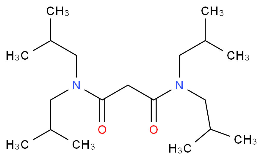 N,N,N',N'-Tetraisobutyl-malonamide_Molecular_structure_CAS_14287-99-1)