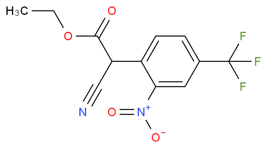 Ethyl &alpha;-cyano-2-nitro-4-(trifluoromethyl)phenyl-acetate_Molecular_structure_CAS_)