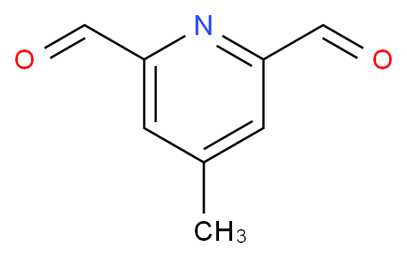 4-methylpyridine-2,6-dicarbaldehyde_Molecular_structure_CAS_506423-93-4)