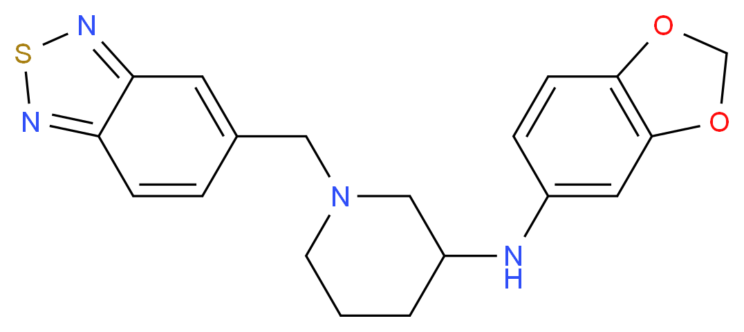 N-1,3-benzodioxol-5-yl-1-(2,1,3-benzothiadiazol-5-ylmethyl)-3-piperidinamine_Molecular_structure_CAS_)