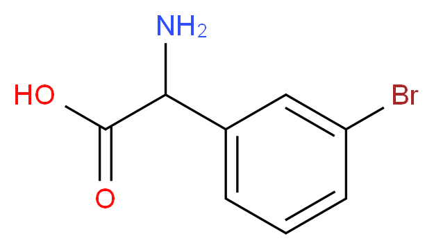 2-Amino-2-(3-bromophenyl)acetic acid_Molecular_structure_CAS_79422-73-4)