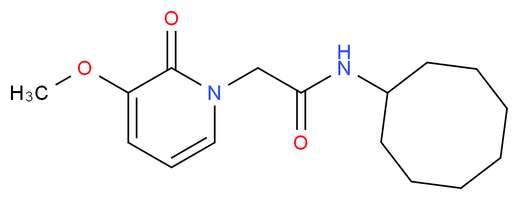 N-cyclooctyl-2-(3-methoxy-2-oxopyridin-1(2H)-yl)acetamide_Molecular_structure_CAS_)