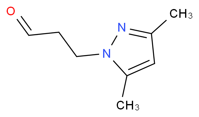 3-(3,5-dimethyl-1H-pyrazol-1-yl)propanal_Molecular_structure_CAS_947404-89-9)