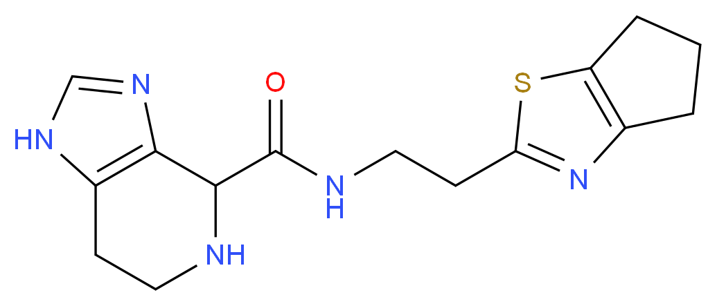 N-[2-(5,6-dihydro-4H-cyclopenta[d][1,3]thiazol-2-yl)ethyl]-4,5,6,7-tetrahydro-1H-imidazo[4,5-c]pyridine-4-carboxamide_Molecular_structure_CAS_)