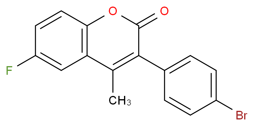 3-(4-Bromophenyl)-6-fluoro-4-methylcoumarin_Molecular_structure_CAS_)