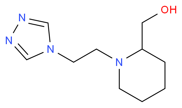 {1-[2-(4H-1,2,4-triazol-4-yl)ethyl]piperidin-2-yl}methanol_Molecular_structure_CAS_)