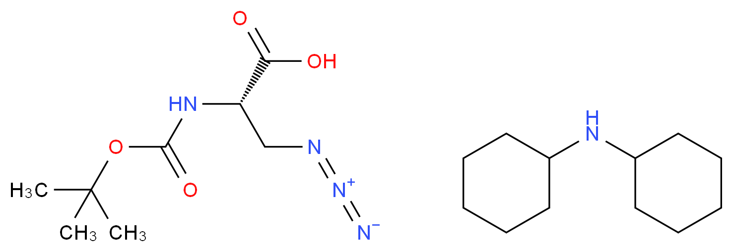 Boc-3-azido-Ala-OH (dicyclohexylammonium) salt_Molecular_structure_CAS_)