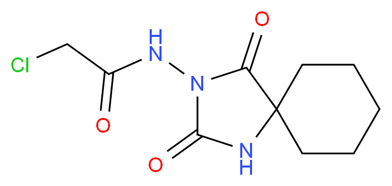 2-Chloro-N-(2,4-dioxo-1,3-diaza-spiro[4.5]dec-3-yl)-acetamide_Molecular_structure_CAS_)