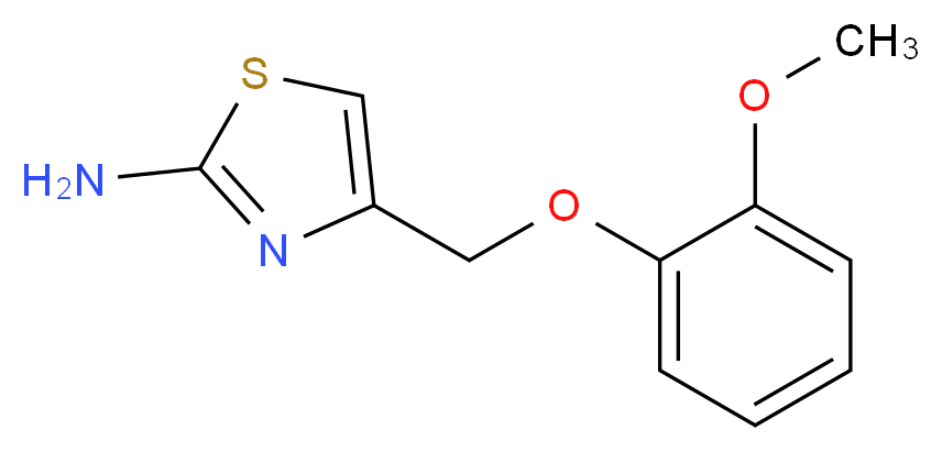 4-(2-Methoxy-phenoxymethyl)-thiazol-2-ylamine_Molecular_structure_CAS_)
