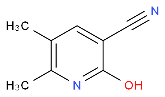 2-Hydroxy-5,6-dimethyl-3-pyridinecarbonitrile_Molecular_structure_CAS_72716-80-4)