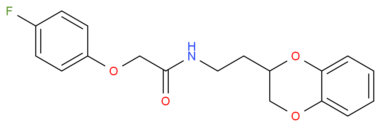 N-[2-(2,3-dihydro-1,4-benzodioxin-2-yl)ethyl]-2-(4-fluorophenoxy)acetamide_Molecular_structure_CAS_)