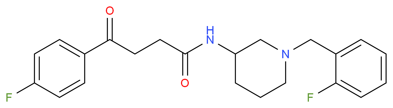 N-[1-(2-fluorobenzyl)-3-piperidinyl]-4-(4-fluorophenyl)-4-oxobutanamide_Molecular_structure_CAS_)