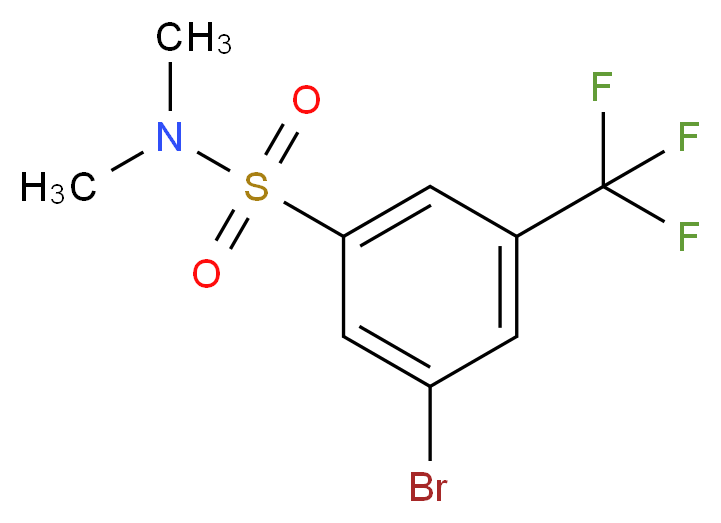 3-Bromo-N,N-dimethyl-5-(trifluoromethyl)benzenesulfonamide_Molecular_structure_CAS_951884-65-4)