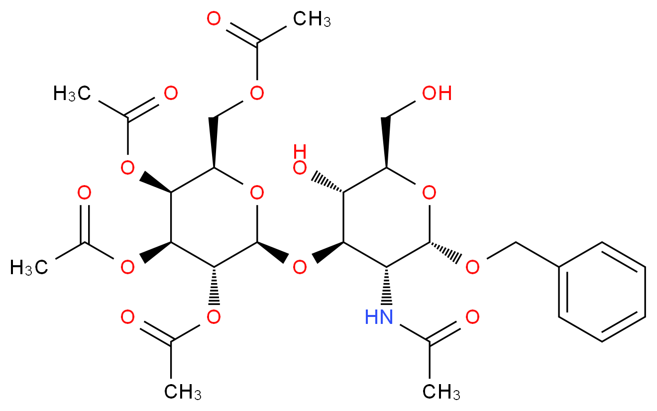 Benzyl 2-Acetamido-3-O-(2,3,4,6-tetra-O-acetyl-β-D-galactopyranosyl-2-deoxy-α-D-glucopyranoside_Molecular_structure_CAS_60831-31-4)