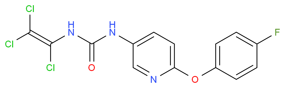N-[6-(4-fluorophenoxy)-3-pyridyl]-N'-(1,2,2-trichlorovinyl)urea_Molecular_structure_CAS_)