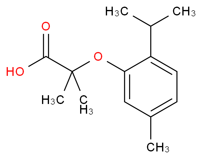 2-(2-isopropyl-5-methylphenoxy)-2-methylpropanoic acid_Molecular_structure_CAS_97283-84-6)