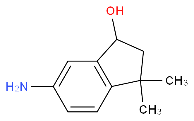6-amino-3,3-dimethyl-2,3-dihydro-1H-inden-1-ol_Molecular_structure_CAS_)
