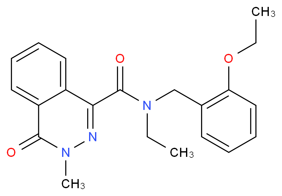 N-(2-ethoxybenzyl)-N-ethyl-3-methyl-4-oxo-3,4-dihydrophthalazine-1-carboxamide_Molecular_structure_CAS_)