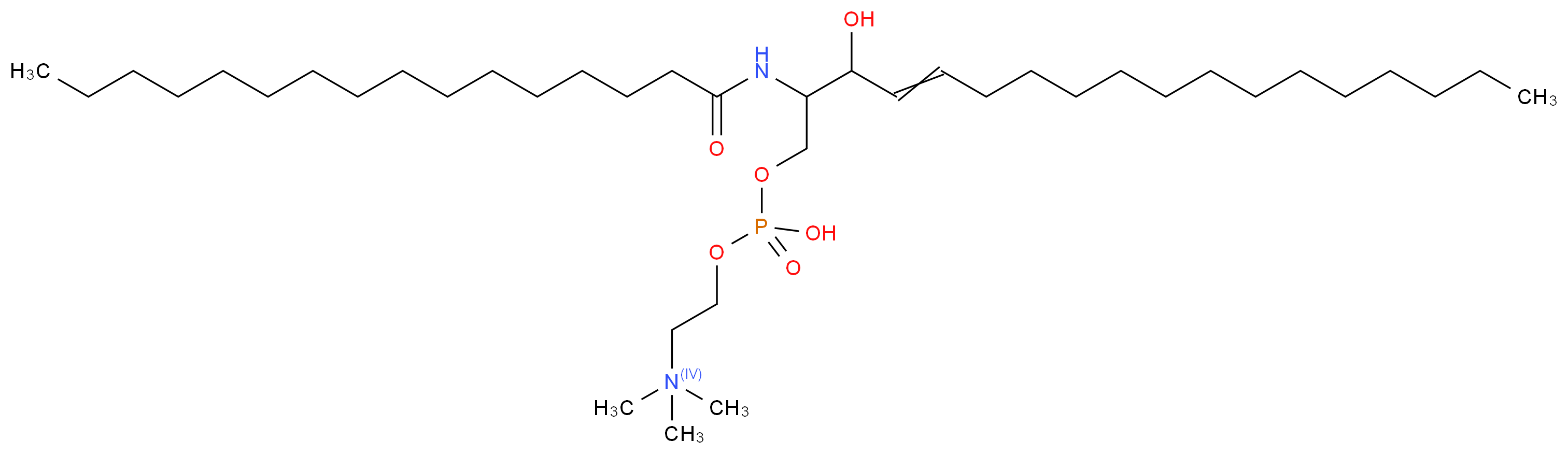 N-Palmitoyl-D-sphingomyelin semisynthetic from bovine brain sphingomyelin_Molecular_structure_CAS_6254-89-3)