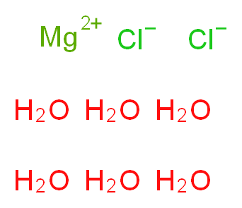 Magnesium chloride hexahydrate, Puratronic&reg;_Molecular_structure_CAS_7791-18-6)
