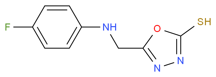 5-[(4-Fluoro-phenylamino)-methyl]-[1,3,4]oxadiazole-2-thiol_Molecular_structure_CAS_436095-85-1)