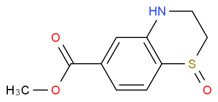 Methyl 1-oxo-1,2,3,4-tetrahydro-1lambda~4~,4-benzothiazine-6-carboxylate_Molecular_structure_CAS_)